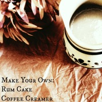 Make Your Own: Rum Cake Coffee Creamer