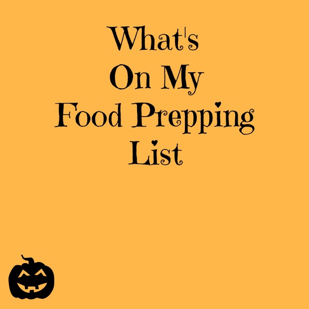what's on my food prepping list