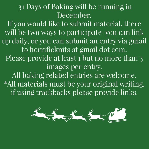 31 days of baking invite